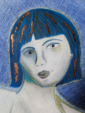 Load image into Gallery viewer, Blue Kiki Fine Art Original
