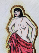Load image into Gallery viewer, Kiki in the Blanket Fine Art Original
