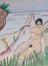 Load image into Gallery viewer, Kiki on the Beach Fine Art Original
