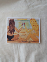 Load image into Gallery viewer, Five &#39;o&#39; Clock Beach Bombshell Art Greeting Card
