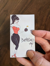 Load image into Gallery viewer, Bombshell Belle Mascot Sticker bombshell pinup art sticker
