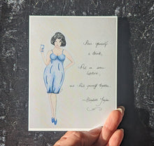 Load image into Gallery viewer, Liz Taylor Starlet Pinup Retro Greeting Card Series
