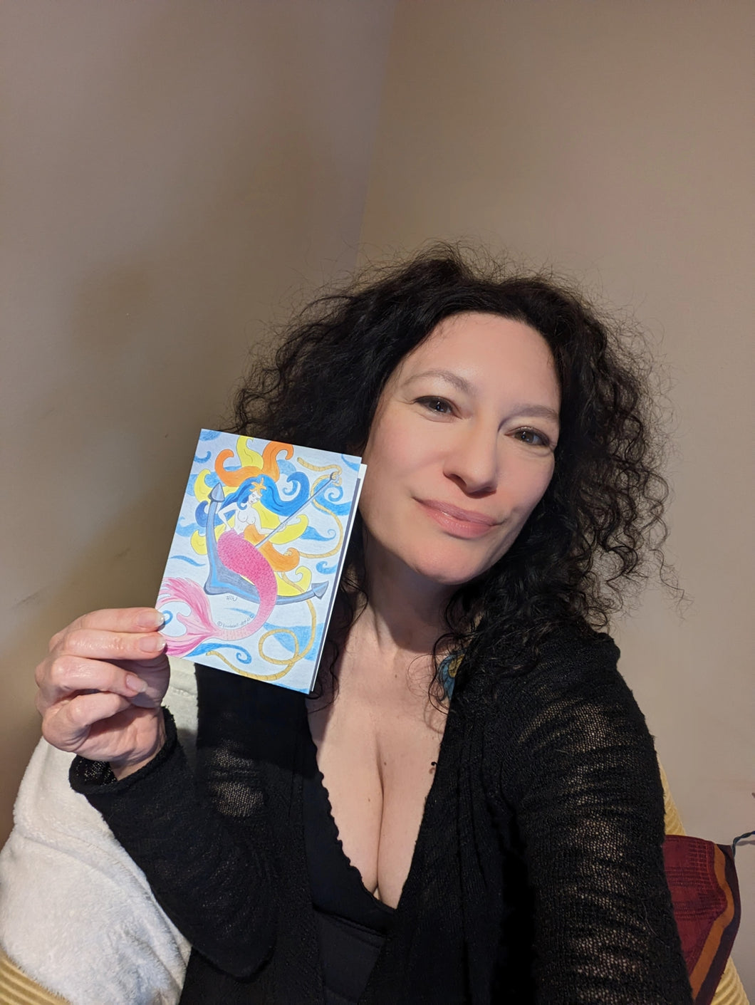 Burlesque Greeting Cards Sexy Mermaid