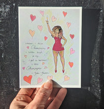 Load image into Gallery viewer, Tina Turner Starlet Pinup Retro Greeting Card Series
